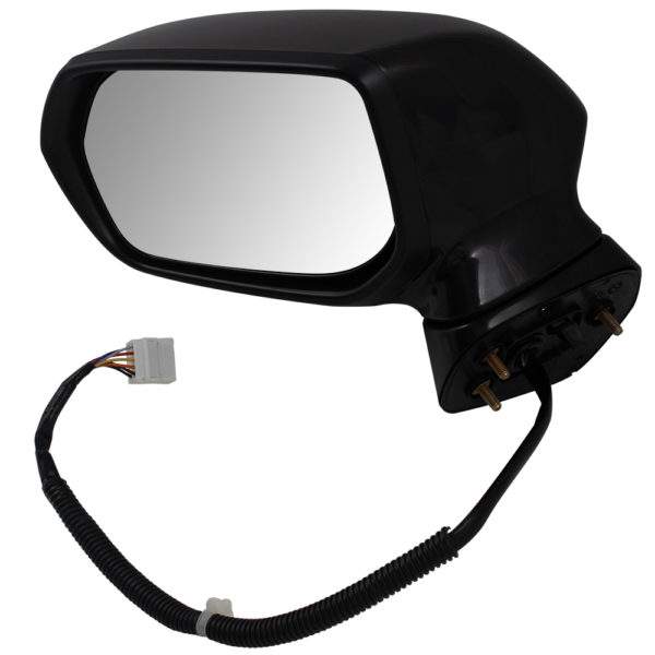 Power Side Mirror For 2007-2008 Acura RDX Power Mirror Paint To Match Black w/Heat-Signal w/o Memory LH w/8 Hole 7 Pin Connector 128-65687L