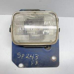 86-93 DODGE VAN 350 FRONT RIGHT SIDE HEADLIGHT W/ CHROME BEZEL OEM, 114-00319A